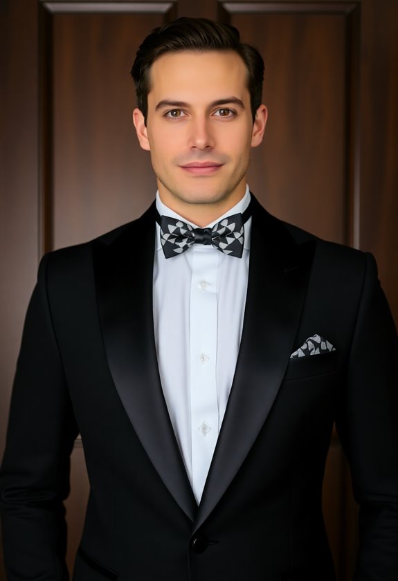 classic tuxedo with flair