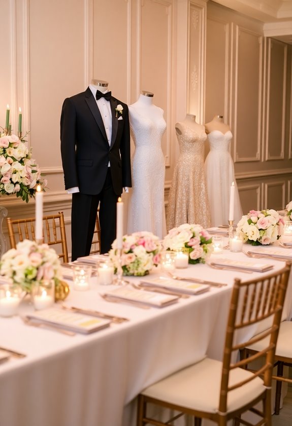 cohesive wedding party attire