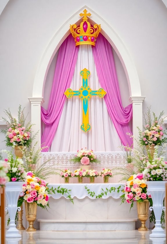 colorful easter wedding theme