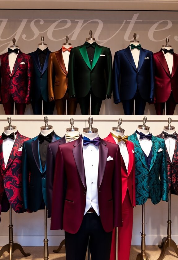 colorful tuxedos make statements