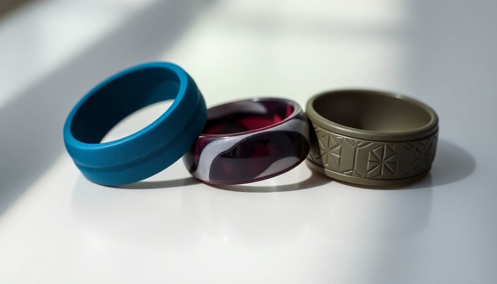 comfortable and stylish silicone rings