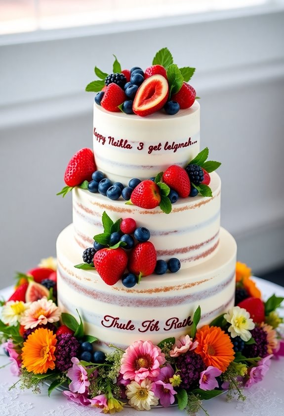 complementary wedding cake flavors