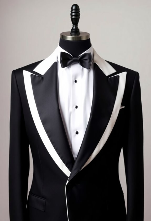contrast lapel tuxedo style