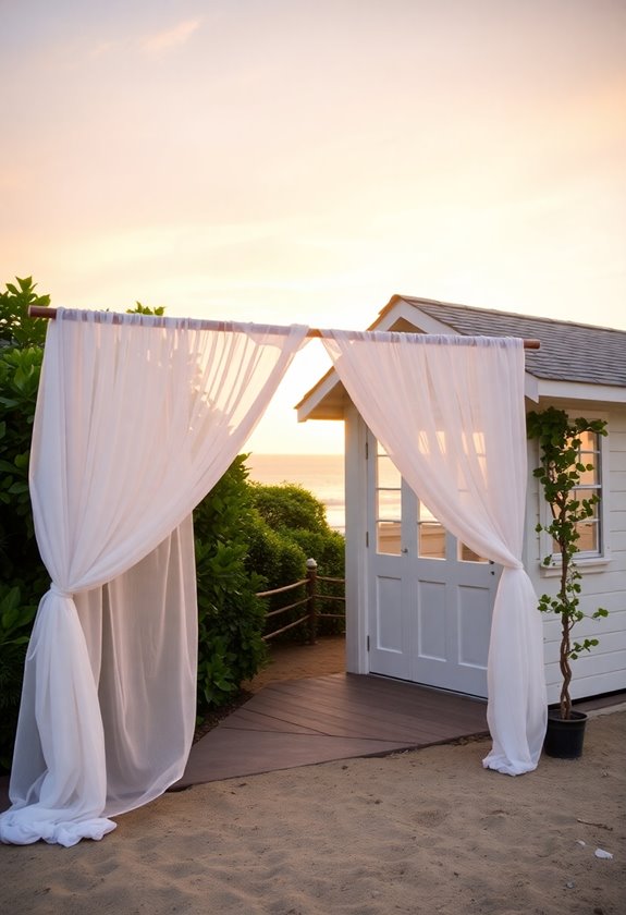cozy beach cottage ceremonies