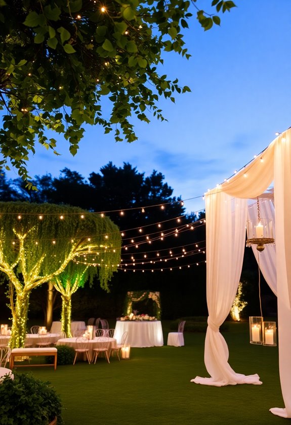 cozy romantic wedding ambiance