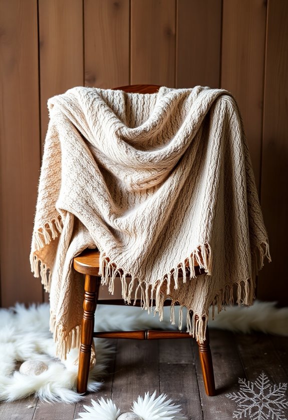 cozy vintage inspired wedding wraps