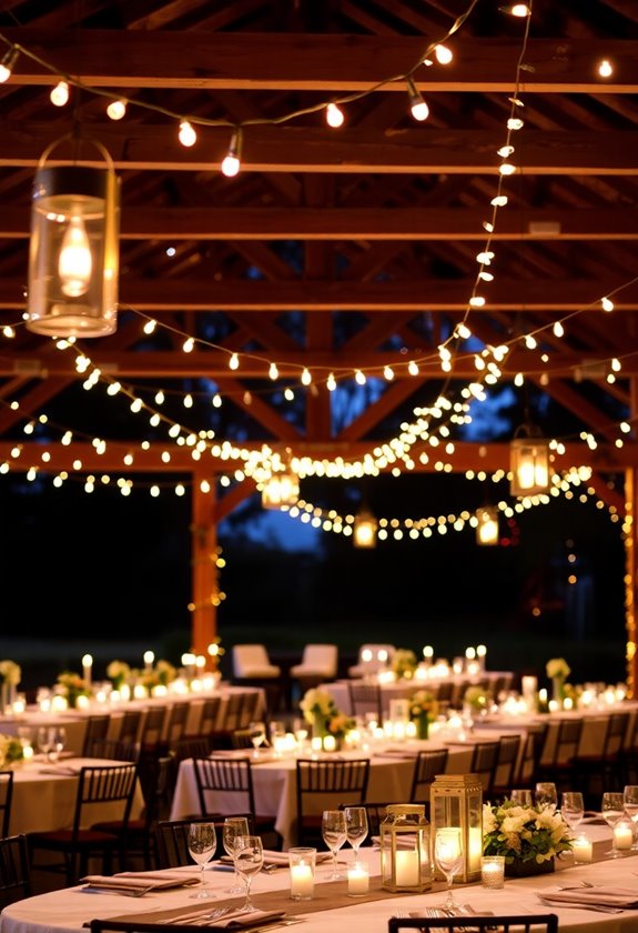 cozy wedding lighting ideas