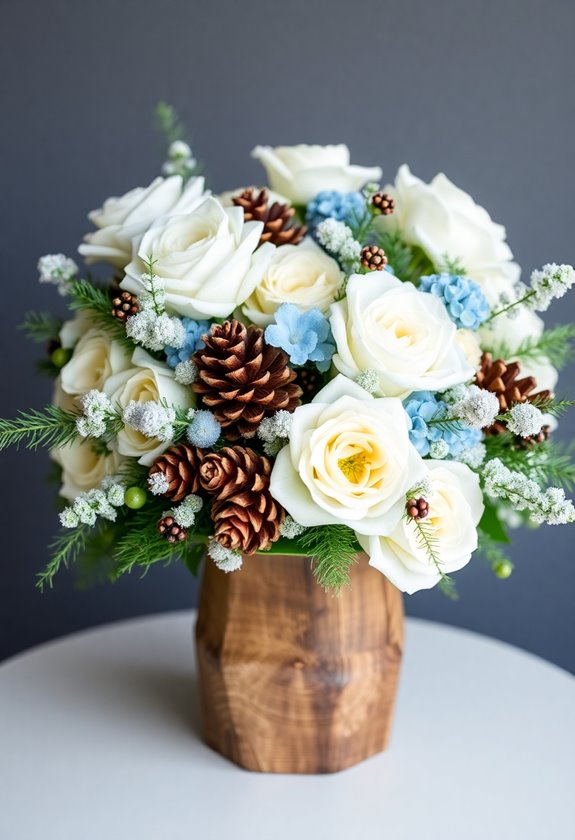 cozy winter wedding accents