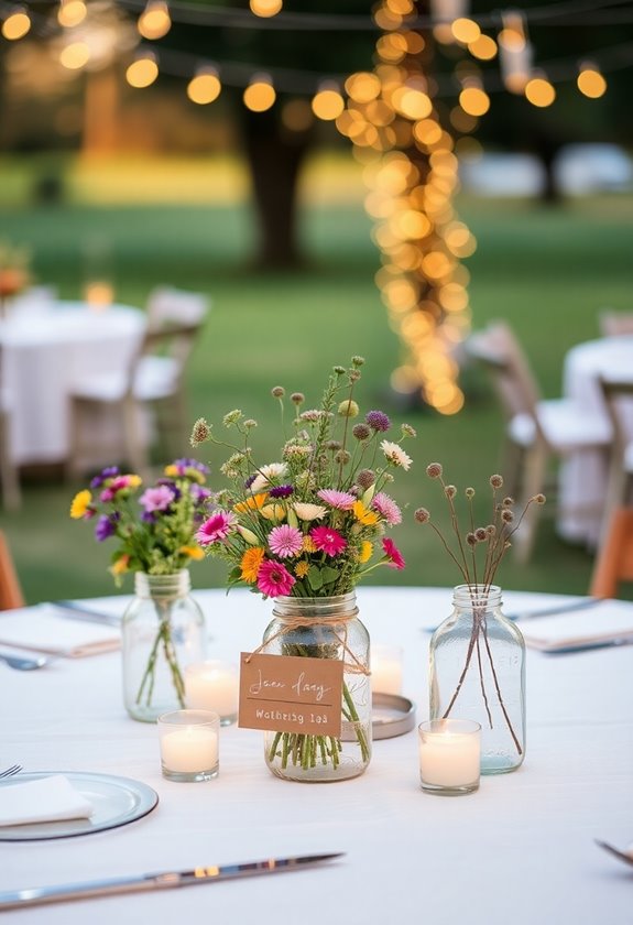 creative diy wedding decor