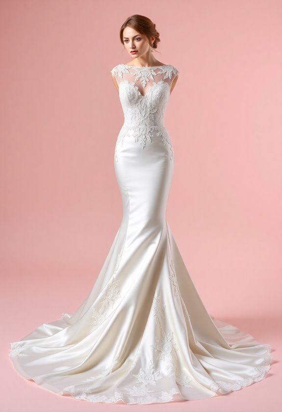 curves enhancing mermaid wedding dresses