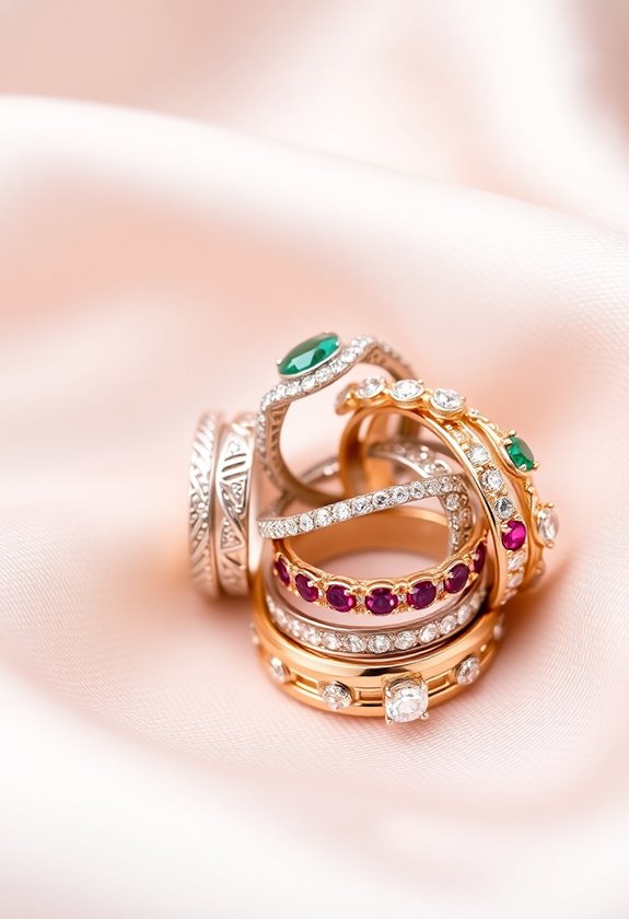 customizable stackable wedding bands