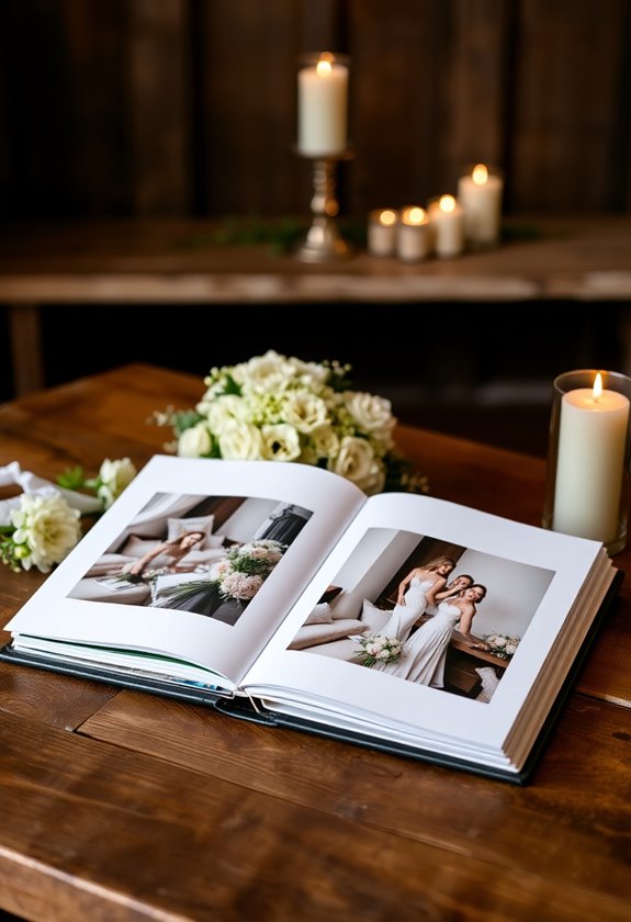 customized wedding photo book
