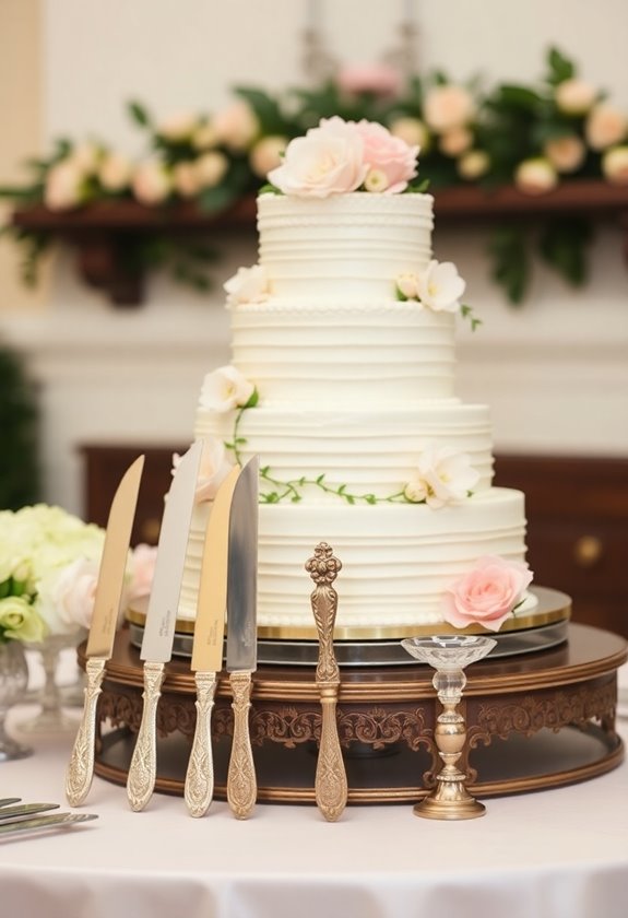 cut wedding cake confidently