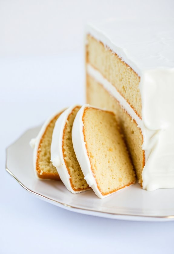 cut wedding cake straight