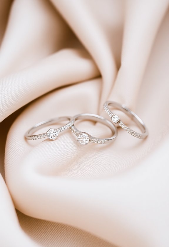 dainty diamond ring accents