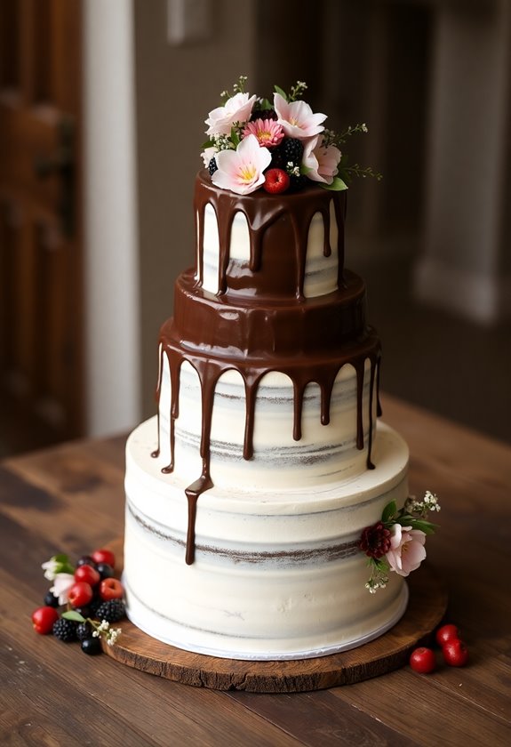 decadent chocolate wedding delight