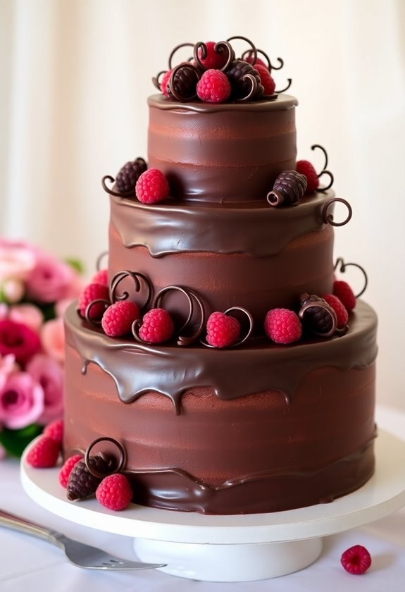 decadent rich chocolate cake
