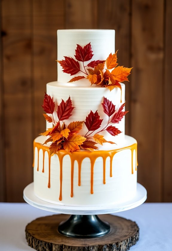 delicious autumn wedding cakes