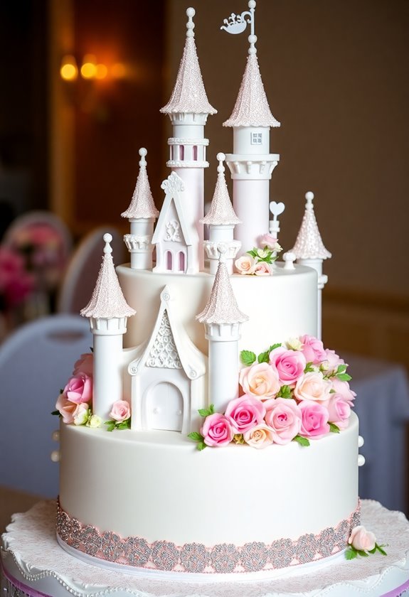 disney themed wedding cake magic