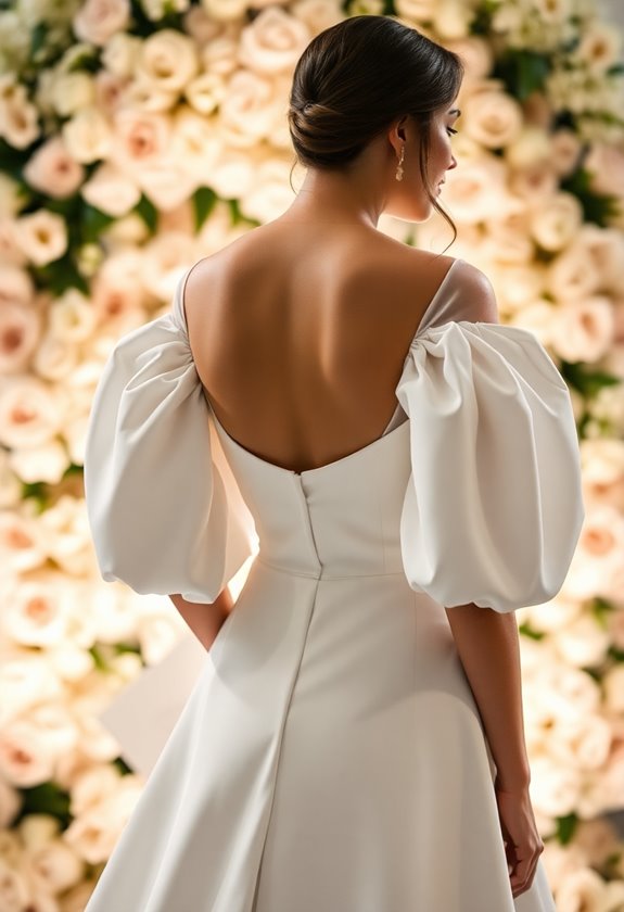 dramatic puff sleeve elegance