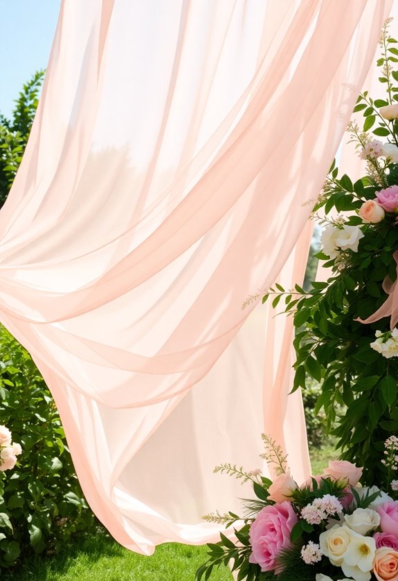 dreamy ethereal chiffon elegance