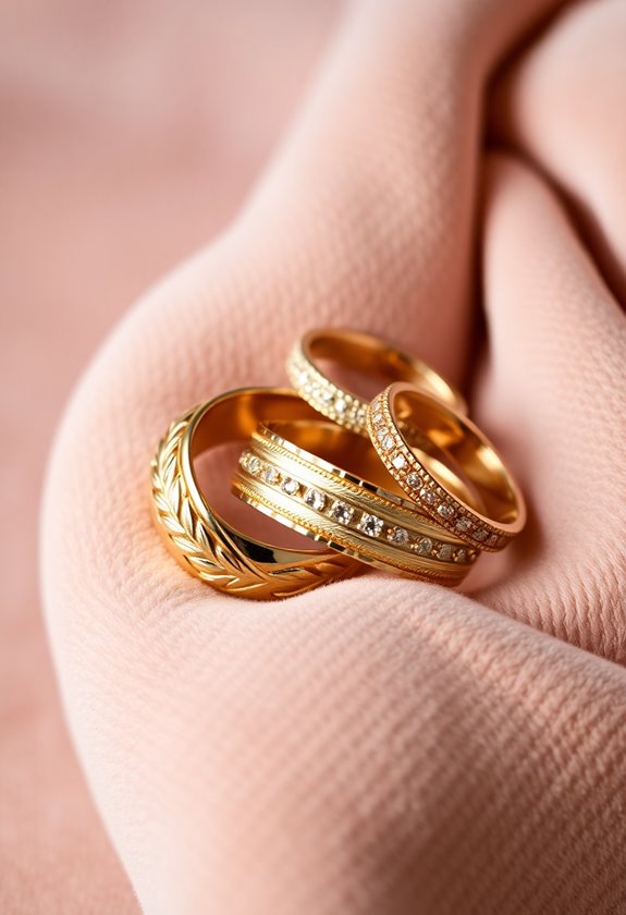 durable gold wedding bands