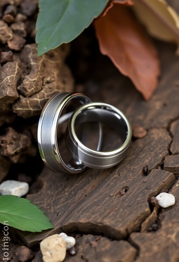 durable stylish adventurous wedding bands