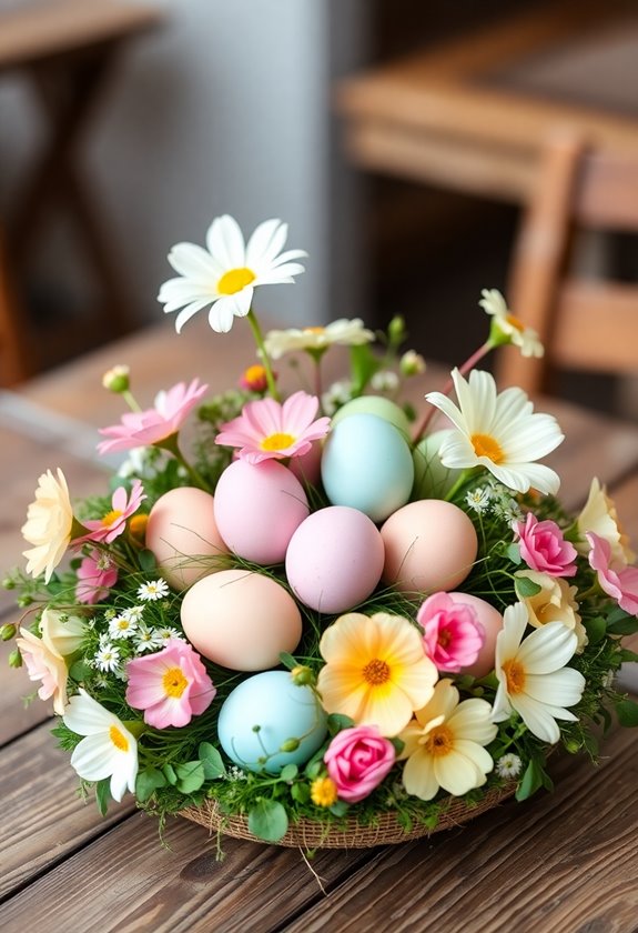 easter egg wedding centerpieces