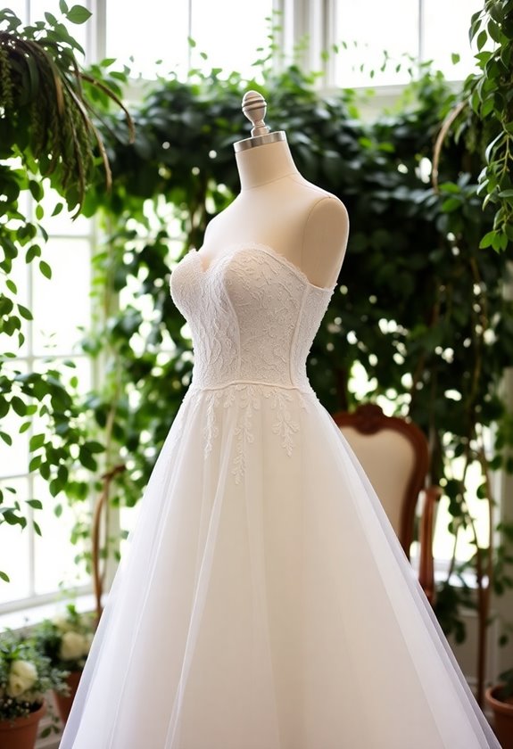 eco friendly rental wedding dresses
