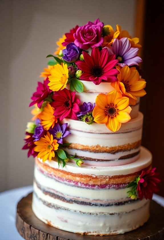 edible floral wedding accents