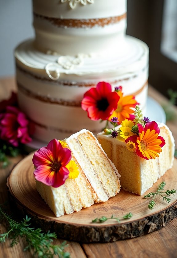 edible flower cake decorations