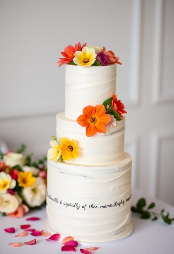 edible flowers enhance cakes