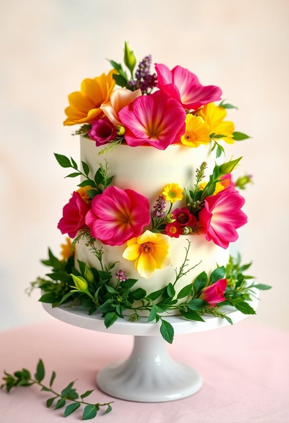 edible flowers for weddings