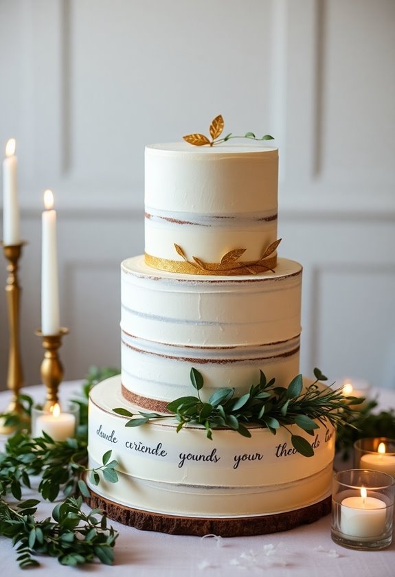 edible gold wedding cake