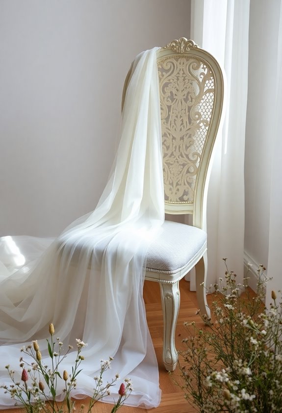elegant bridal gown styling