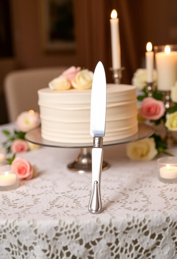 elegant cake knife choice