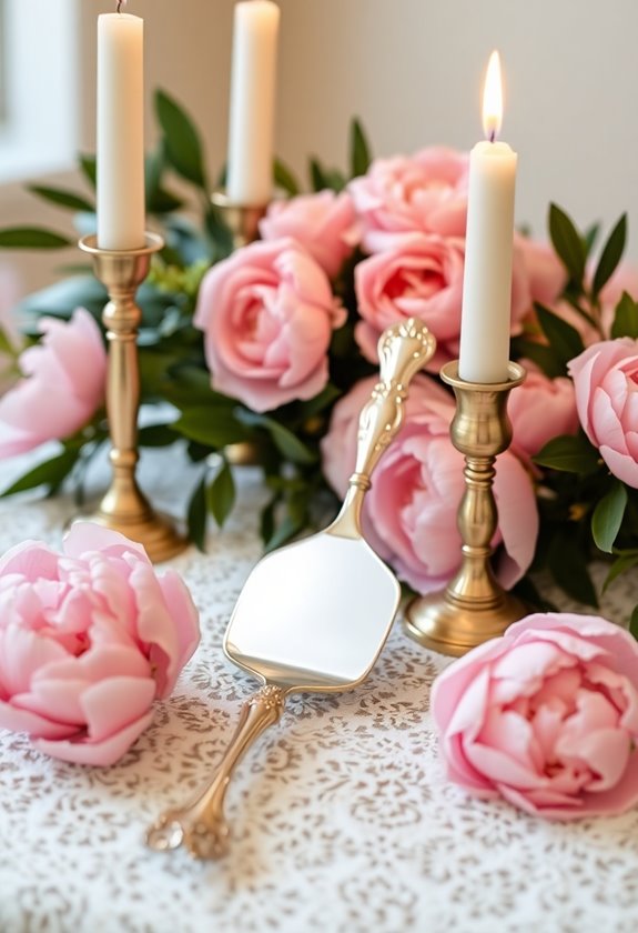 elegant cake server symbolism