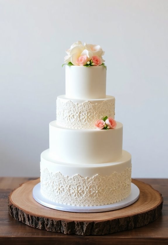 elegant edible lace cakes