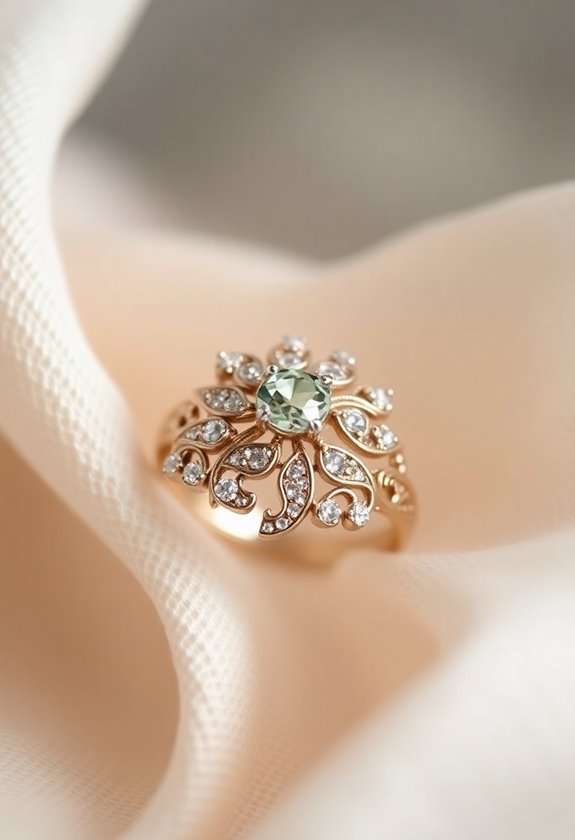 elegant filigree wedding ring