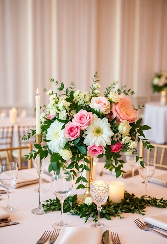 elegant floral centerpiece display