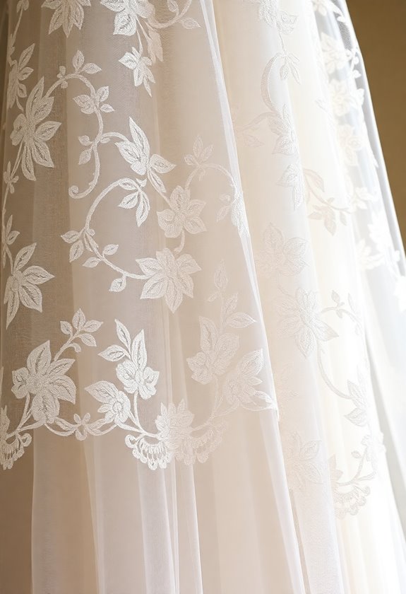 elegant floral lace overlays