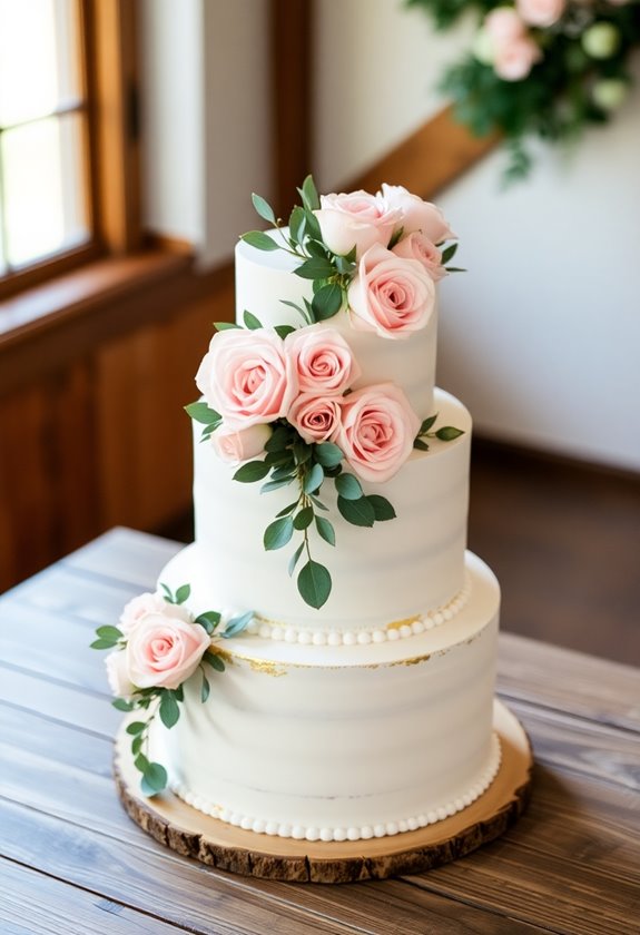elegant floral wedding cakes