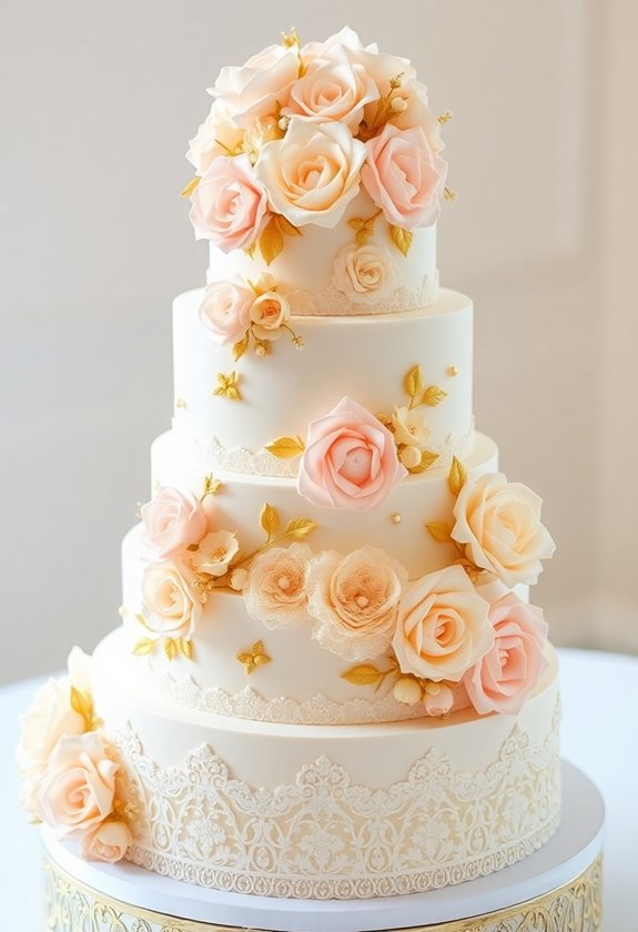 elegant handcrafted sugar flowers