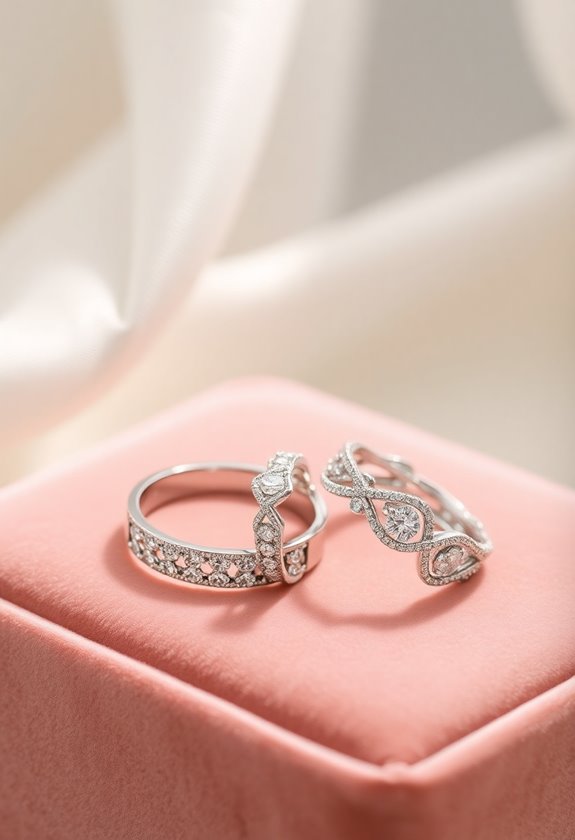 elegant hypoallergenic platinum bands