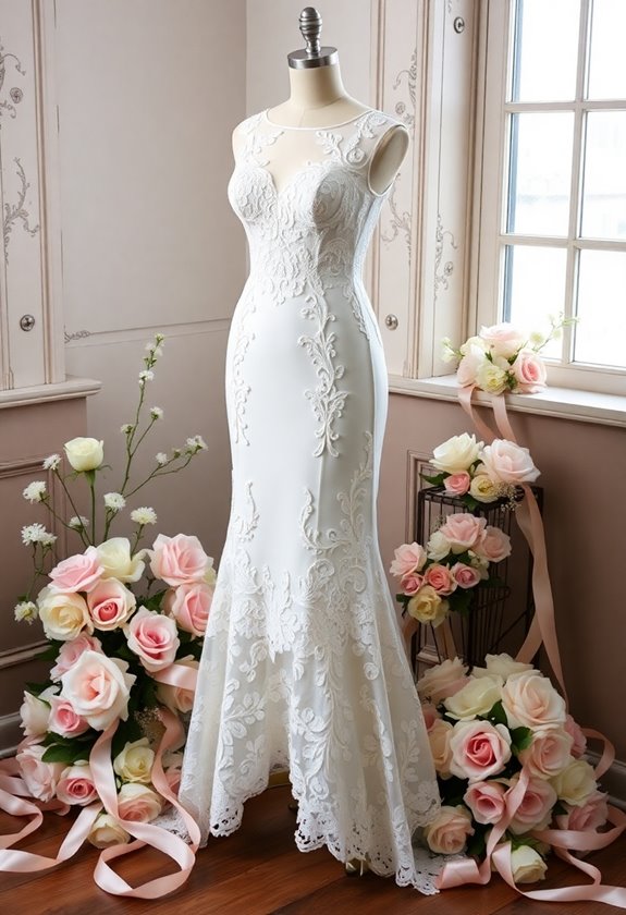 elegant lace mermaid dress