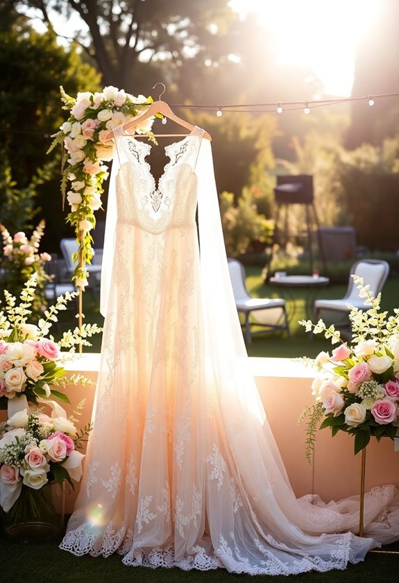 elegant lace outdoor gowns