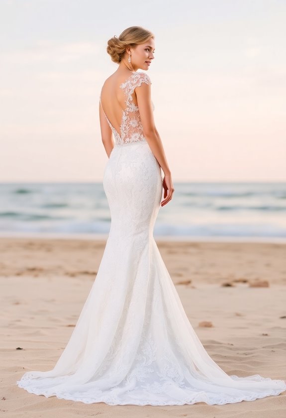 elegant mermaid wedding dress
