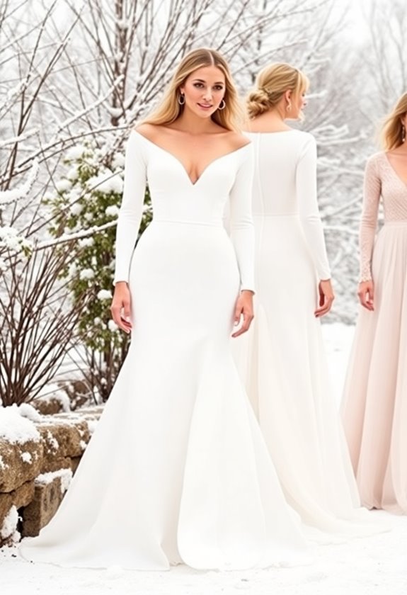 elegant minimalist bridal gowns