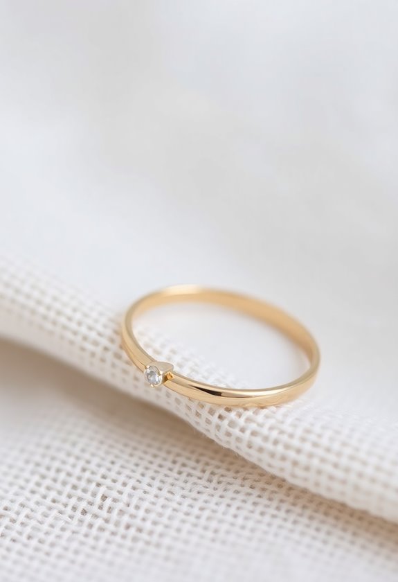 elegant minimalist gemstone accents