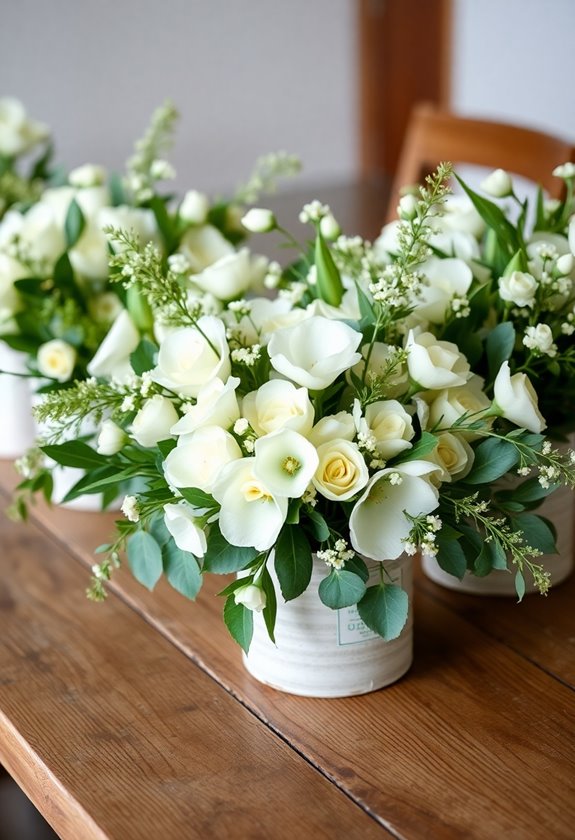 elegant minimalist wedding flowers